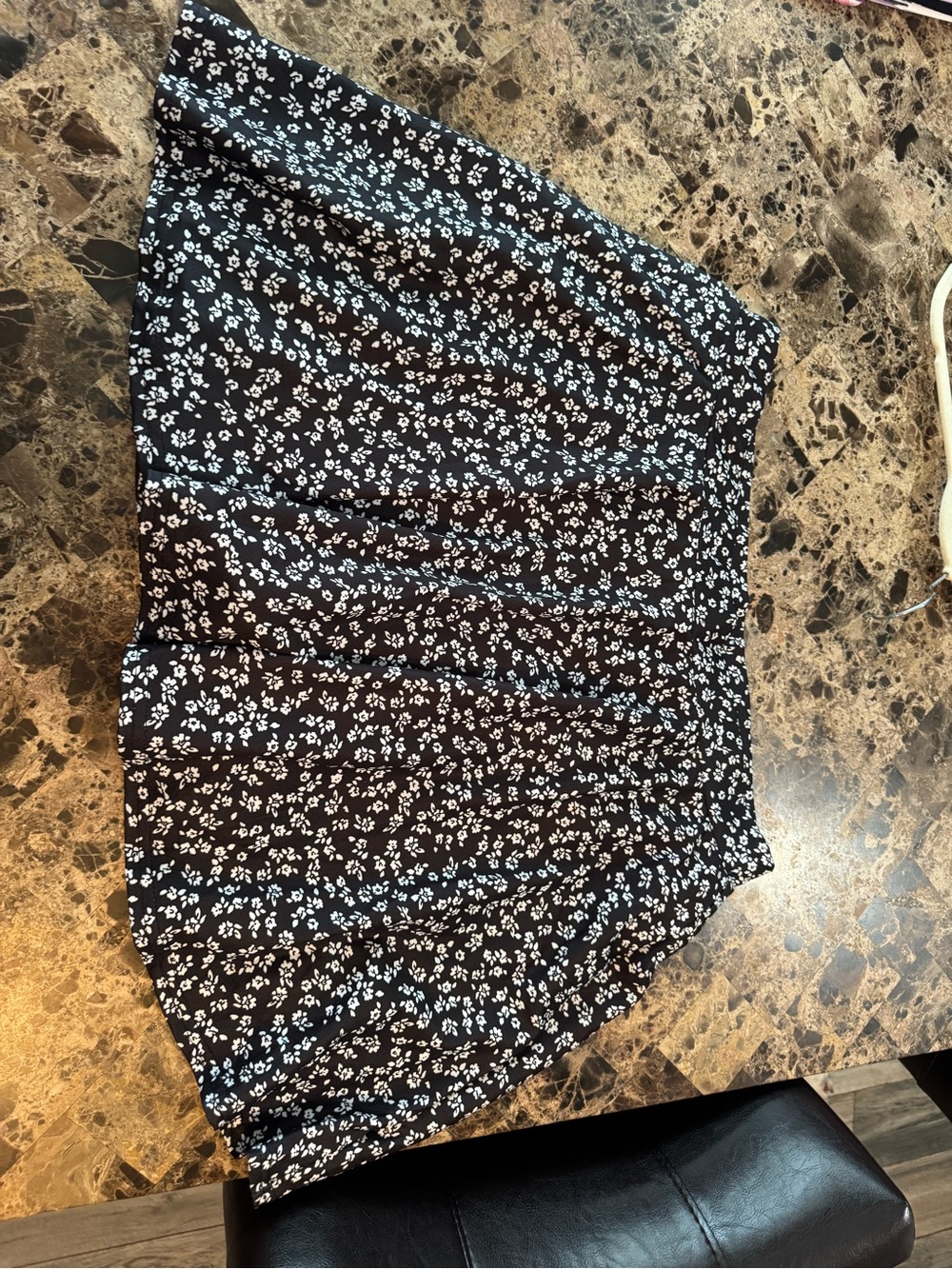 Black Floral Skort/ skirt
